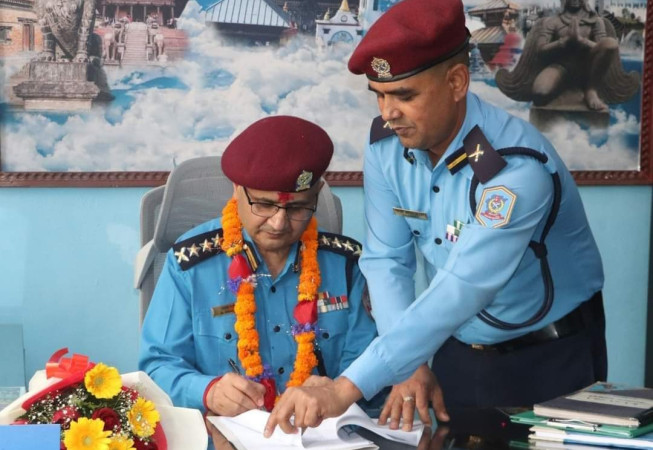 एसएसपी बसन्त रजौरेले सम्हाले काठमाडौं प्रहरी प्रमुखको जिम्मेवारी