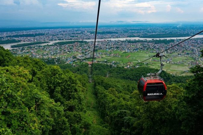 मौलाकाली केबलकार आजबाट मर्मत सुरु