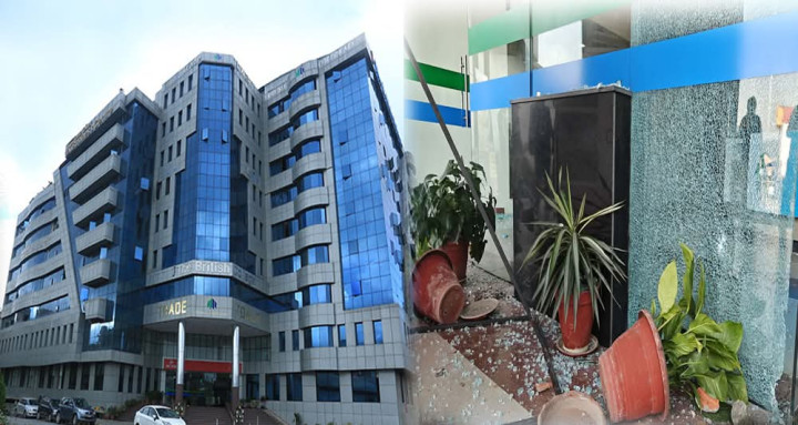 विद्यार्थीहरूद्धारा ब्रिटिस कलेजमा तोडफोड, सात जना पक्राउ