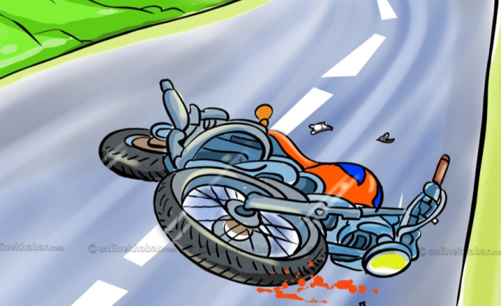 मोटरसाइकलको ठक्करबाट प्रहरी जवानको मृत्यु