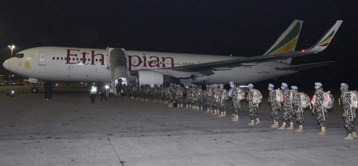 सेनानी श्रेष्ठको नेतृत्वमा २१२ जना शान्ति सैनिकहरू दक्षिण सुडान प्रस्थान